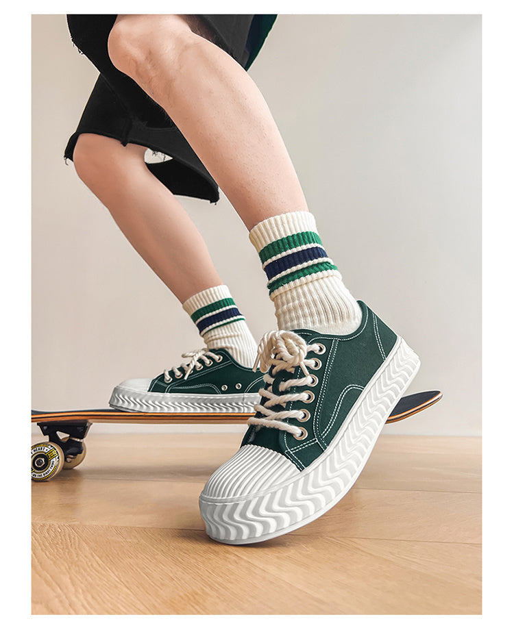 Classic Couple Style Canvas Sneakers for Men and Women, Breathable Lightweight Casual Walking Shoes for Daily Sports & Outdoor Wear