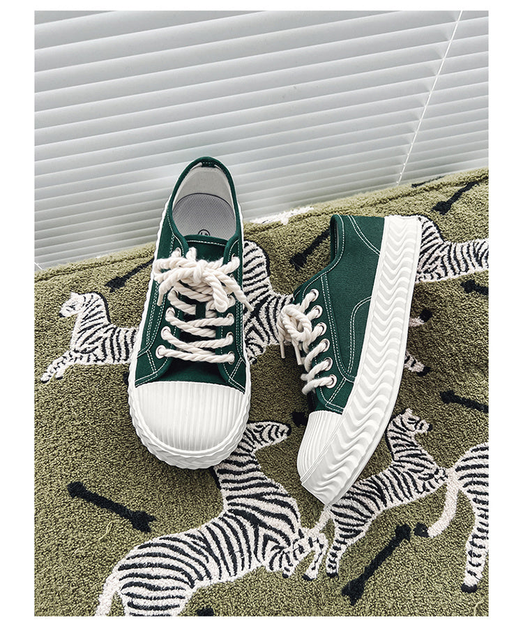 Classic Couple Style Canvas Sneakers for Men and Women, Breathable Lightweight Casual Walking Shoes for Daily Sports & Outdoor Wear