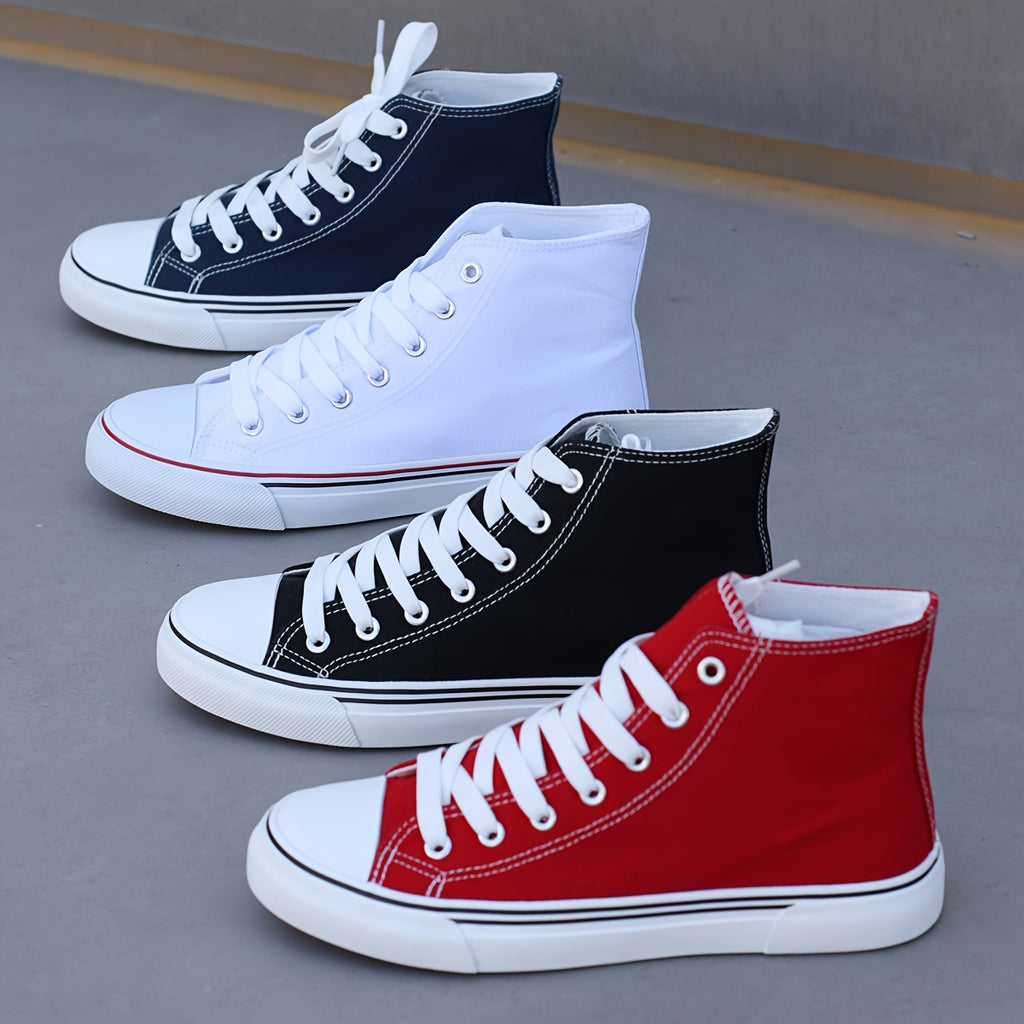 Lightweight Women's Low-Top Casual Sneakers, Lace-Up Rubber Sole Comfortable Shoes for Office & Students