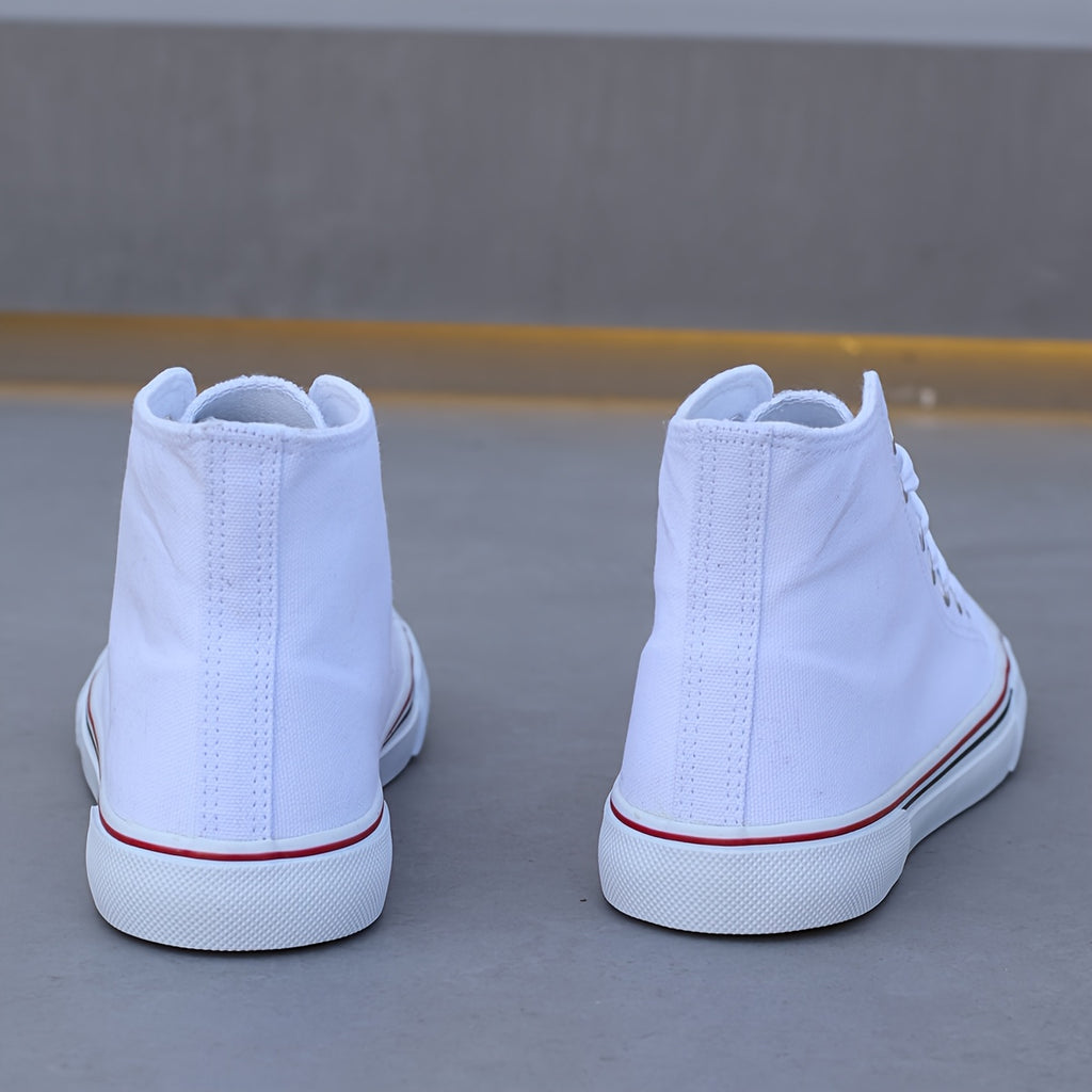 Lightweight Women's Low-Top Casual Sneakers, Lace-Up Rubber Sole Comfortable Shoes for Office & Students