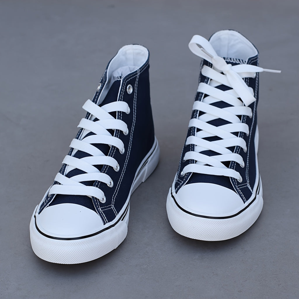 Lightweight Women's Low-Top Casual Sneakers, Lace-Up Rubber Sole Comfortable Shoes for Office & Students