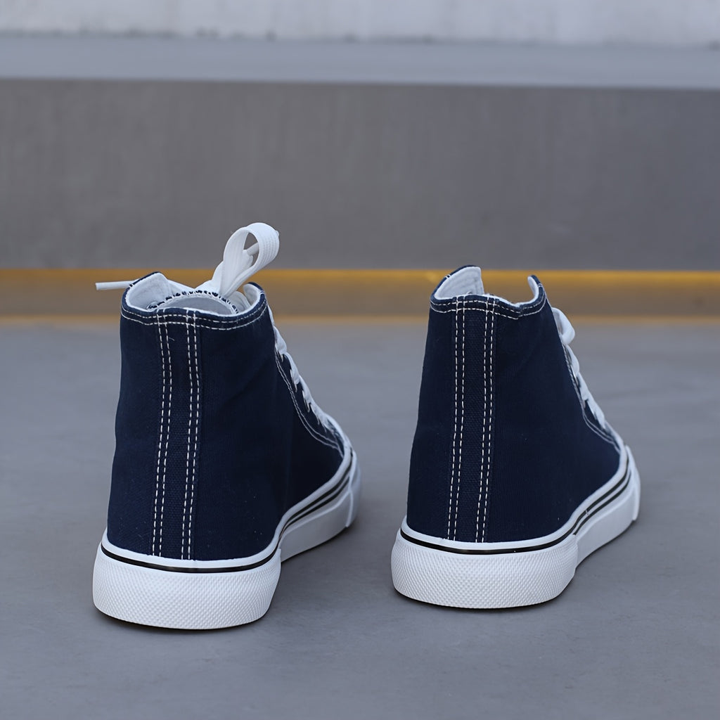 Lightweight Women's Low-Top Casual Sneakers, Lace-Up Rubber Sole Comfortable Shoes for Office & Students