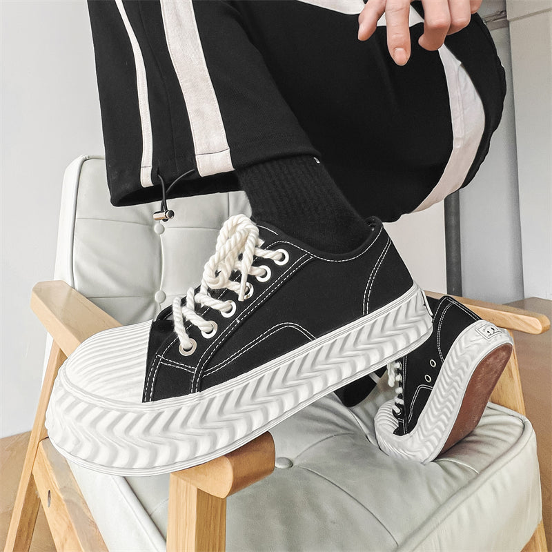 Classic Couple Style Canvas Sneakers for Men and Women, Breathable Lightweight Casual Walking Shoes for Daily Sports & Outdoor Wear