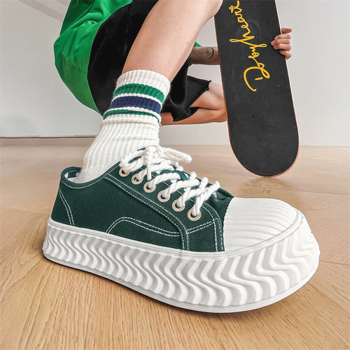 Classic Couple Style Canvas Sneakers for Men and Women, Breathable Lightweight Casual Walking Shoes for Daily Sports & Outdoor Wear